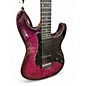 Used Schecter Guitar Research Traditional Pro Transparent Purple Burst Solid Body Electric Guitar