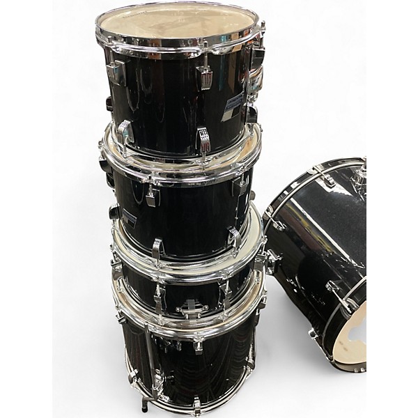 Used Ludwig 5 Piece BACKBEAT 5 PIECE Black Drum Kit