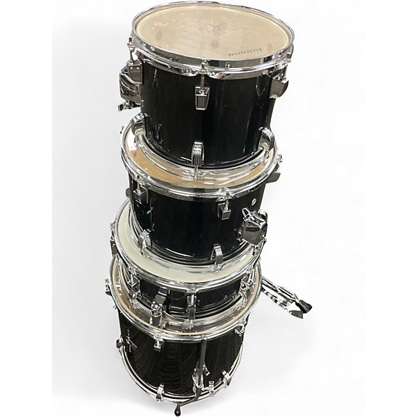 Used Ludwig 5 Piece BACKBEAT 5 PIECE Black Drum Kit