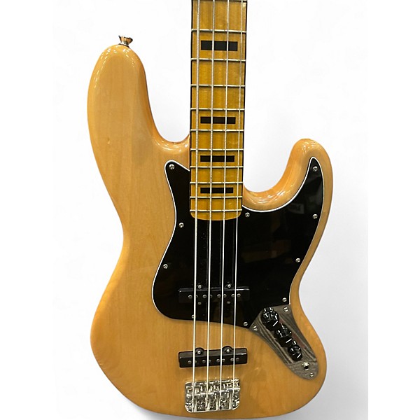 Used Squier Classic Vibe 70s Jazz Bass Natural Electric Bass Guitar