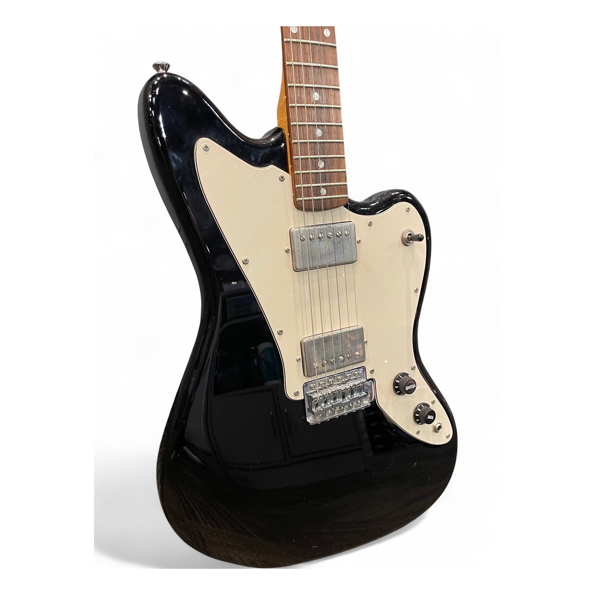 Used Squier Standard Jagmaster Black Solid Body Electric Guitar