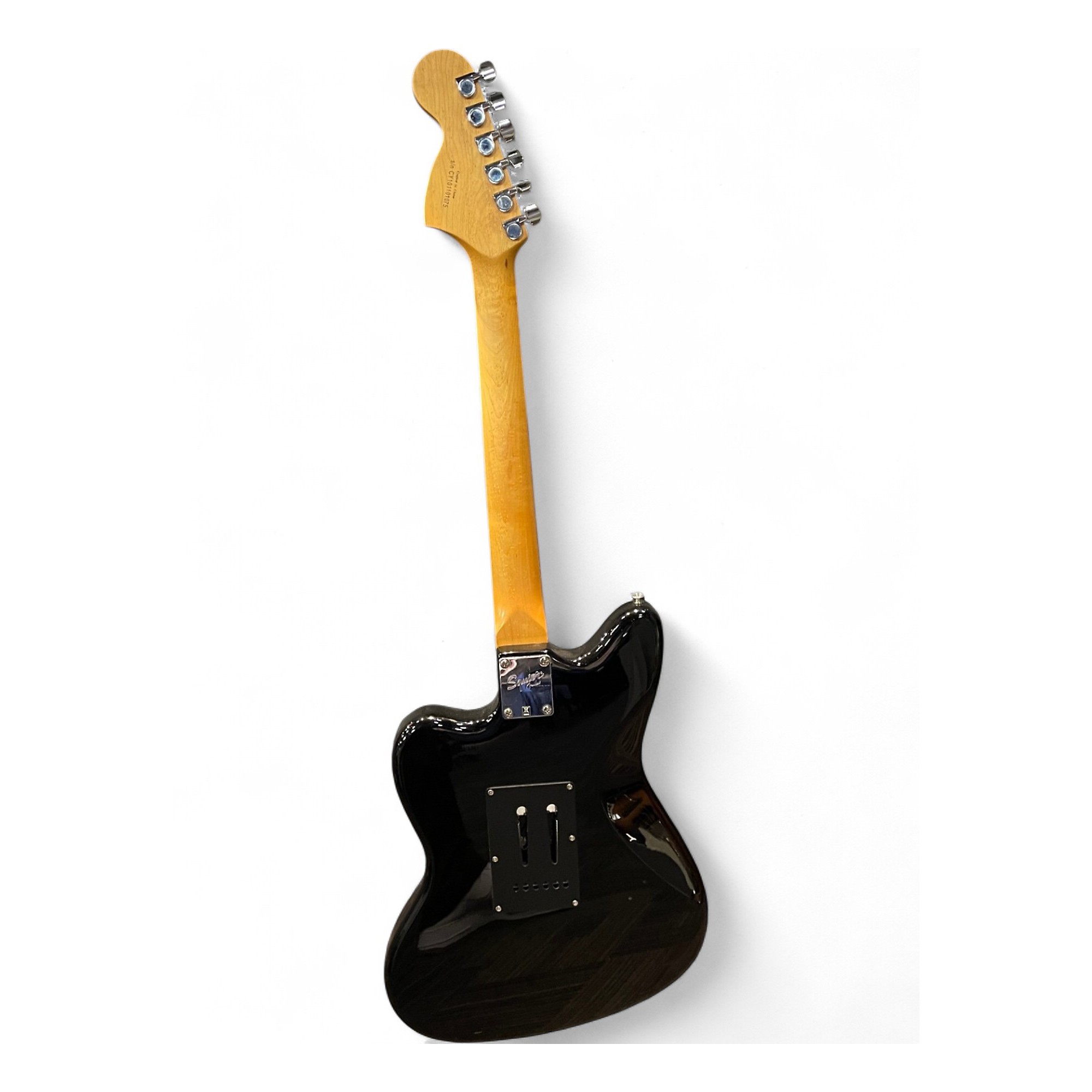 Used Squier Standard Jagmaster Black Solid Body Electric Guitar