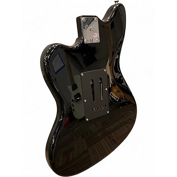 Used Squier Standard Jagmaster Black Solid Body Electric Guitar