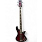 Used Schecter Guitar Research Stiletto Extreme 4 String Crimson Red Burst Electric Bass Guitar thumbnail