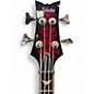 Used Schecter Guitar Research Stiletto Extreme 4 String Crimson Red Burst Electric Bass Guitar