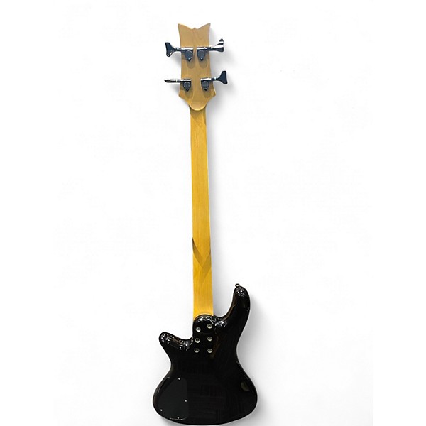 Used Schecter Guitar Research Stiletto Extreme 4 String Crimson Red Burst Electric Bass Guitar