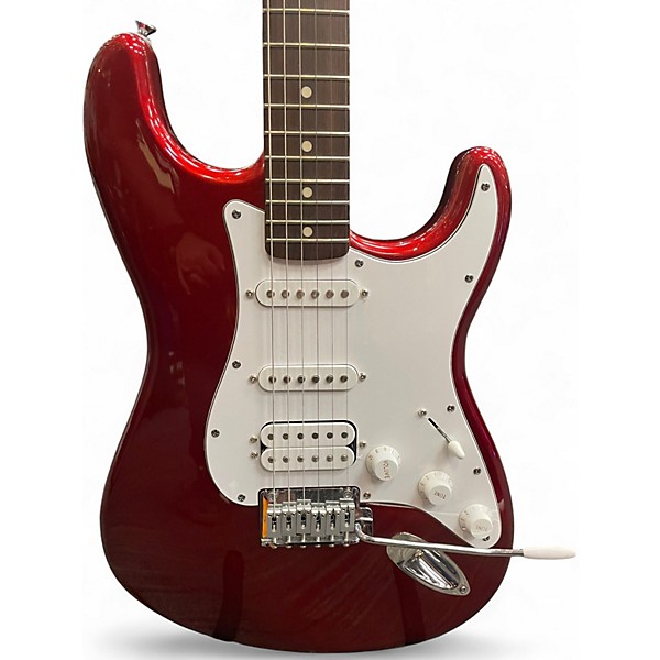 Used Fender Standard Stratocaster Candy Apple Red Solid Body Electric Guitar