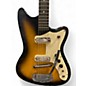 Vintage 1960s Silvertone Silouette sunburst Solid Body Electric Guitar