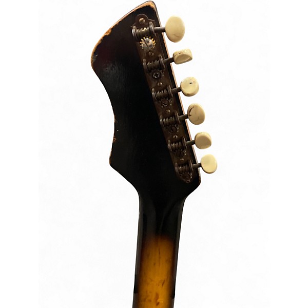 Vintage 1960s Silvertone Silouette sunburst Solid Body Electric Guitar
