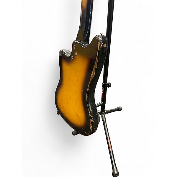 Vintage 1960s Silvertone Silouette sunburst Solid Body Electric Guitar