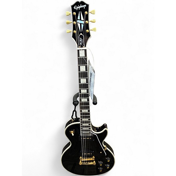 Used Epiphone Les Paul Custom BLACK Solid Body Electric Guitar