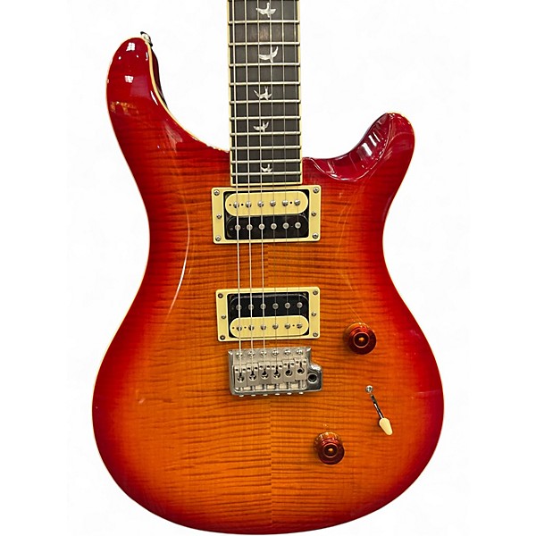 Used PRS SE Custom 24 Cherry Sunburst Solid Body Electric Guitar