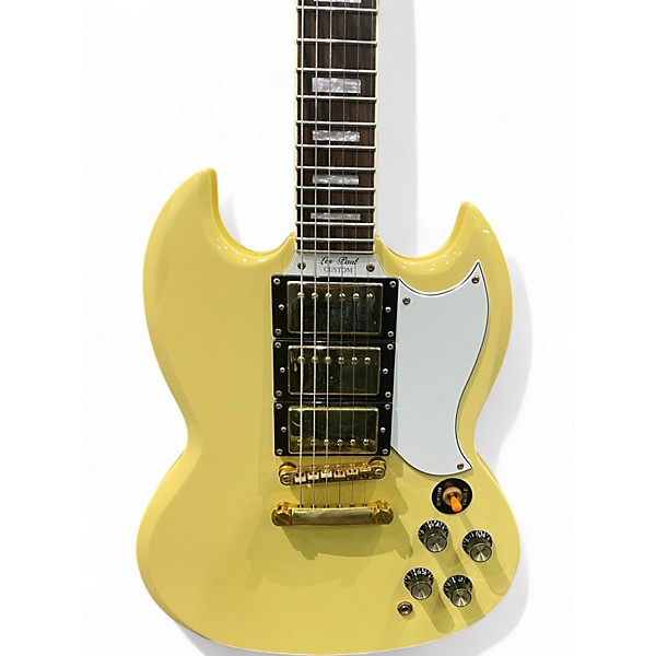 Used Epiphone Les Paul Custom SG Alpine White Solid Body Electric Guitar