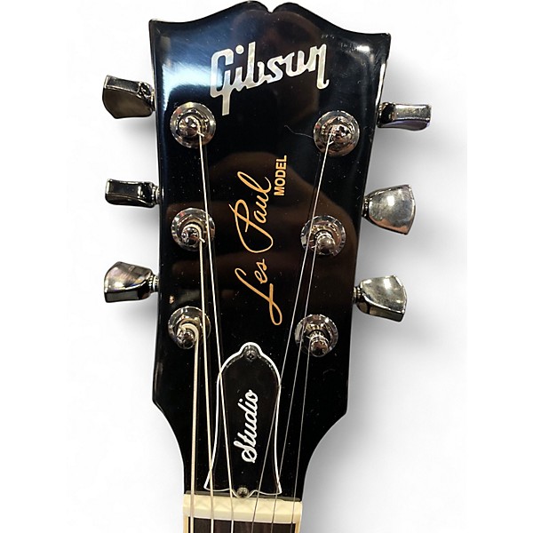 Used Gibson Les Paul Studio Black Solid Body Electric Guitar
