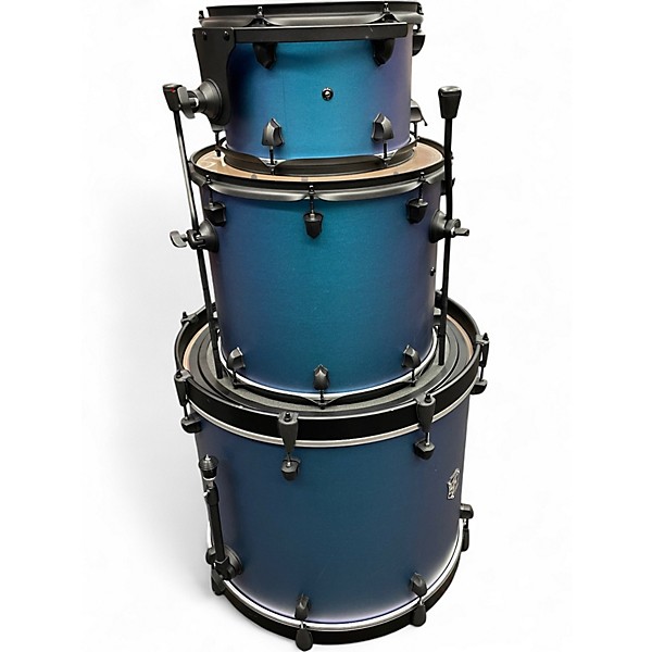 Used SJC Drums 3 Piece Pathfinder Blue Drum Kit