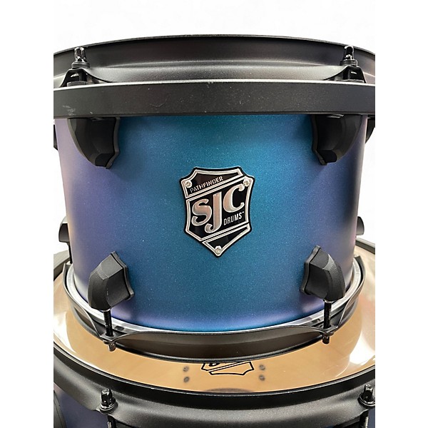 Used SJC Drums 3 Piece Pathfinder Blue Drum Kit
