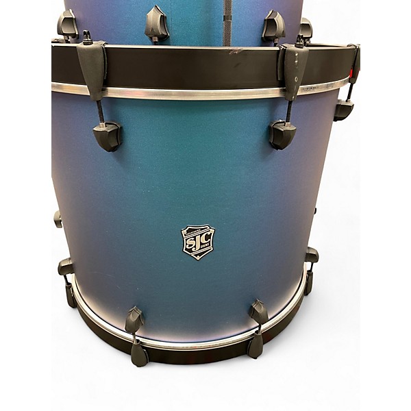 Used SJC Drums 3 Piece Pathfinder Blue Drum Kit