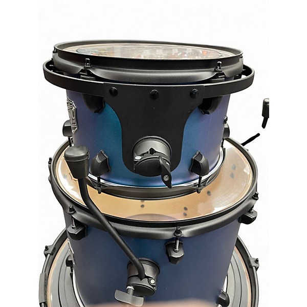 Used SJC Drums 3 Piece Pathfinder Blue Drum Kit