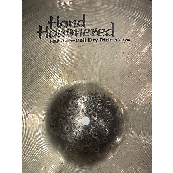 Used SABIAN 21in HH Raw Bell Dry Ride Brilliant Cymbal