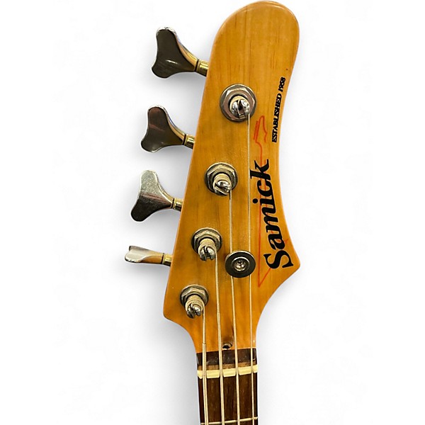 Used Samick FB15 Natural Electric Bass Guitar