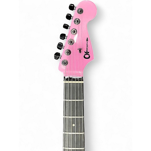 Used Charvel Pro Mod PLUS San Dimas HH HT E PLATINUM PINK Solid Body Electric Guitar