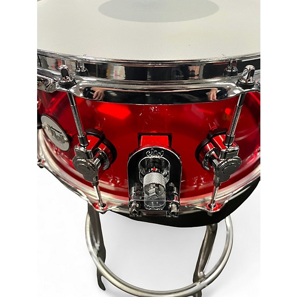 Used DW 14X6.5 Design Series Acrylic Snare Red Drum