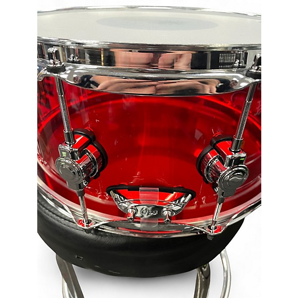 Used DW 14X6.5 Design Series Acrylic Snare Red Drum