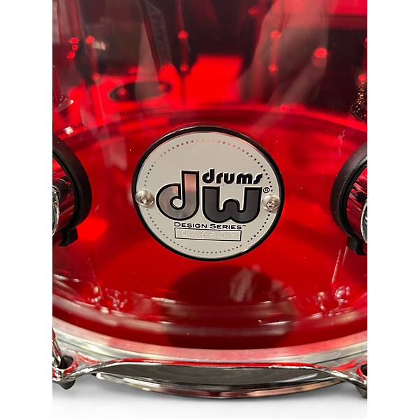 Used DW 14X6.5 Design Series Acrylic Snare Red Drum