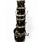 Used Sp 6 Piece DRUM SET Black Drum Kit thumbnail