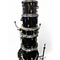 Used Sp 6 Piece DRUM SET Black Drum Kit