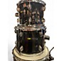 Used Sp 6 Piece DRUM SET Black Drum Kit