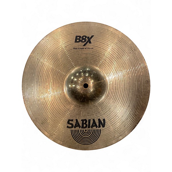 Used SABIAN 14in B8X THIN CRASH Cymbal