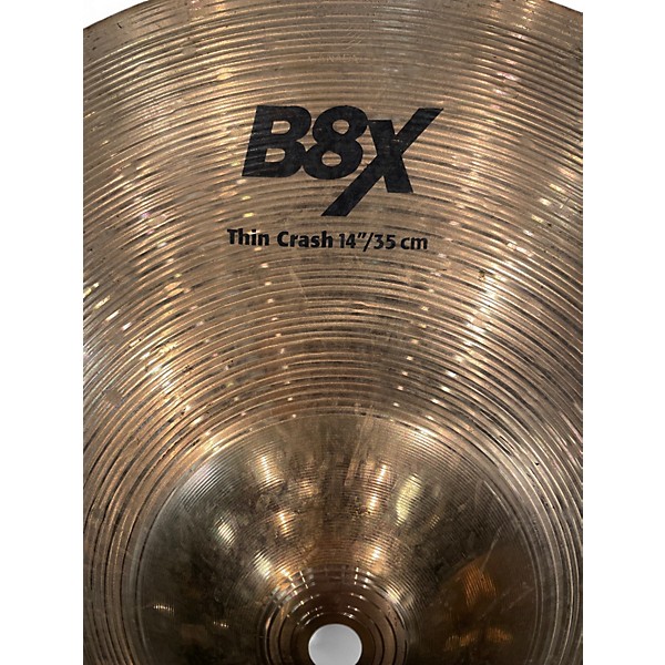 Used SABIAN 14in B8X THIN CRASH Cymbal