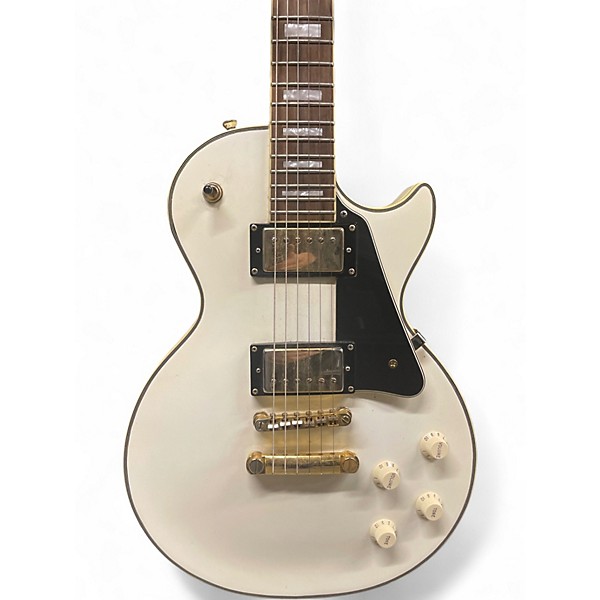 Used Epiphone Les Paul Custom Cream Solid Body Electric Guitar