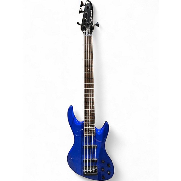 Used DeArmond Pilot Plus V Blue Electric Bass Guitar
