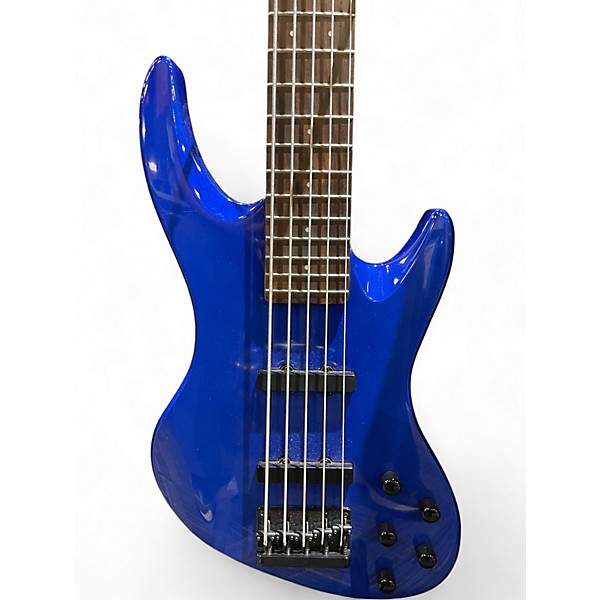 Used DeArmond Pilot Plus V Blue Electric Bass Guitar