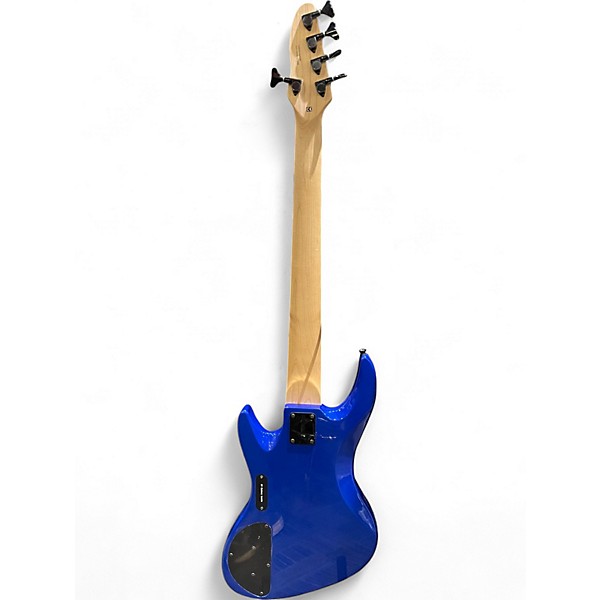 Used DeArmond Pilot Plus V Blue Electric Bass Guitar