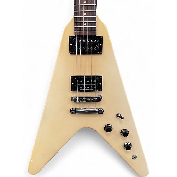 Vintage 1984 Gibson Flying V White Solid Body Electric Guitar