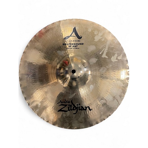 Used Zildjian 14in A Mastersound Hi Hat Pair Cymbal