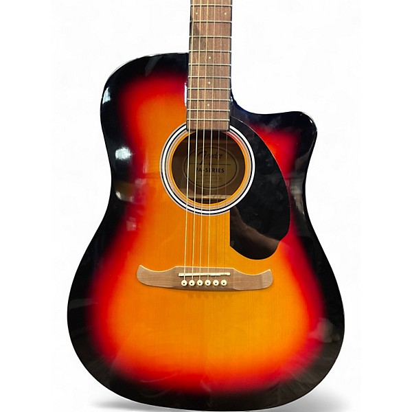 Used Fender FA125CE Sunburst Acoustic Electric Guitar