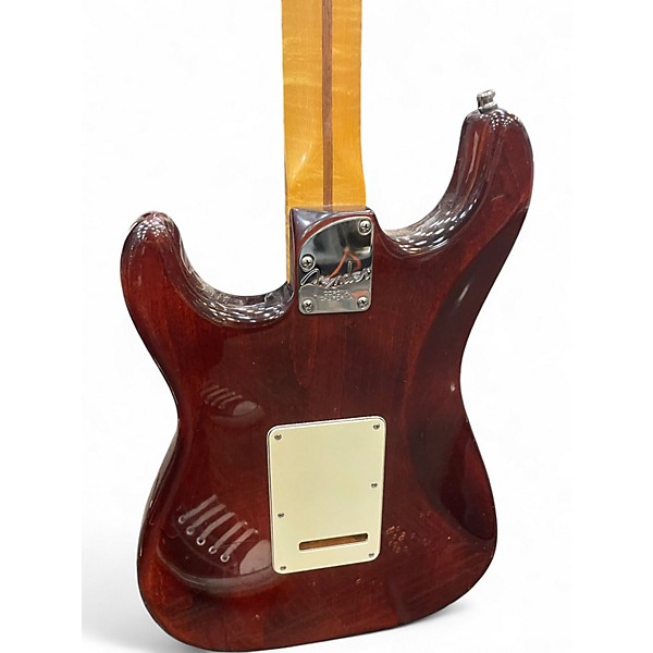 Used Fender Select Stratocaster Dark Cherry Burst Solid Body Electric Guitar