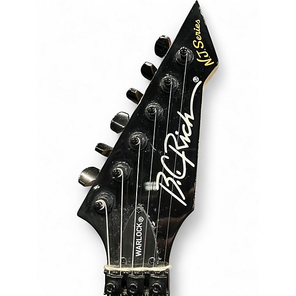 Used B.C. Rich Stranger Things “Eddie's” Inspired NJ Warlock Black Solid Body Electric Guitar