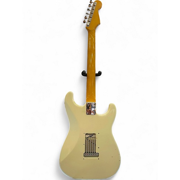 Used Fender  av II 61 strat lefty Olympic White Solid Body Electric Guitar