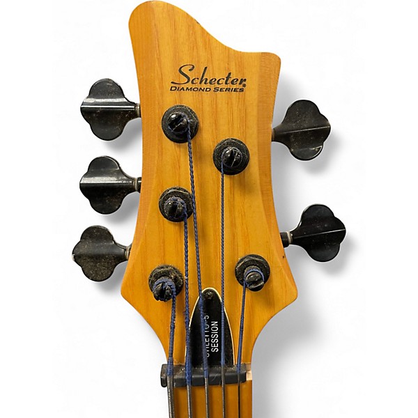 Used Schecter Guitar Research Stiletto-5 Session Natural Electric Bass Guitar
