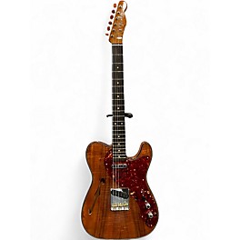 Used Fender Custom Shop Artisan Koa Thinline Telecaster Natural Solid Body Electric Guitar