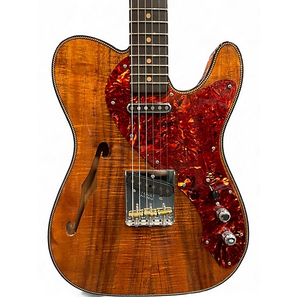 Used Fender Custom Shop Artisan Koa Thinline Telecaster Natural Solid Body Electric Guitar