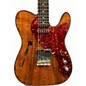 Used Fender Custom Shop Artisan Koa Thinline Telecaster Natural Solid Body Electric Guitar