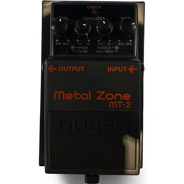 Used BOSS MT2 Metal Zone Distortion Effect Pedal