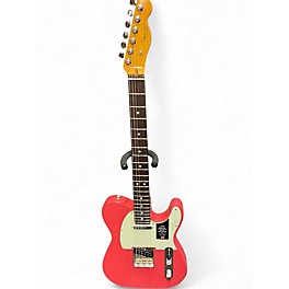 Used Fender American Professional Telecaster Fiesta Red Solid Body Electric Guitar