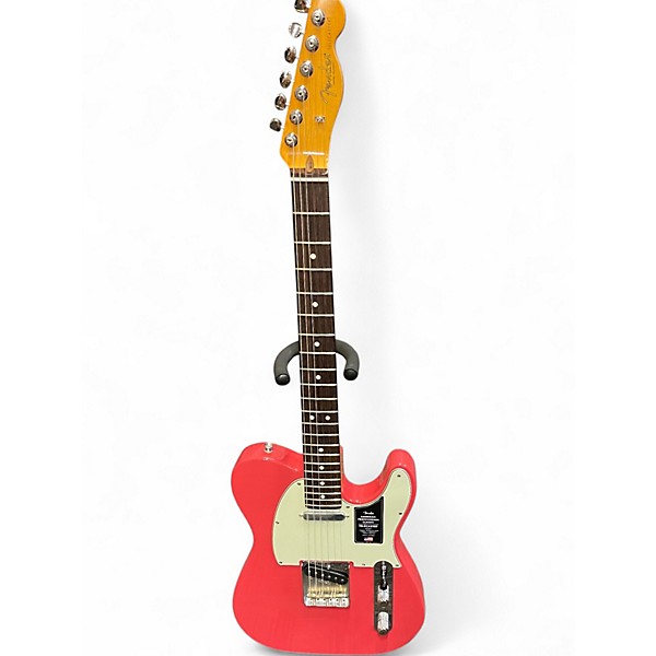 Used Fender American Professional Telecaster Fiesta Red Solid Body Electric Guitar
